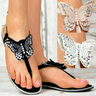 Sandálky s motýlikom