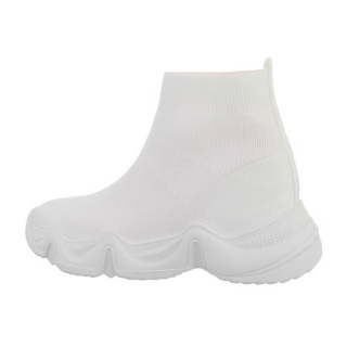 Biele ponožkové tenisky