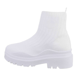 Ponožkové kotníky white biele